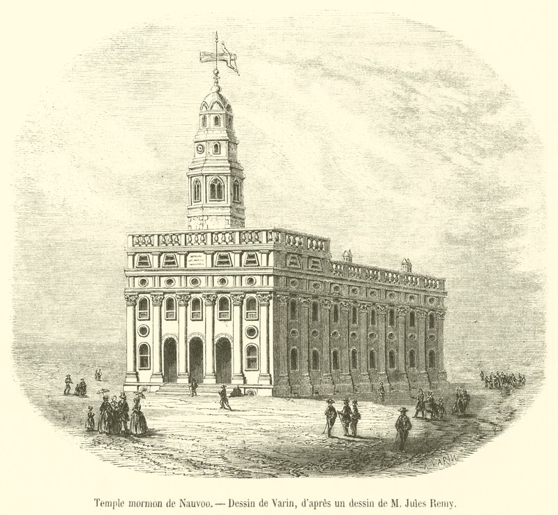 Temple mormon de Nauvoo (kaiverrus) tekijältä French School