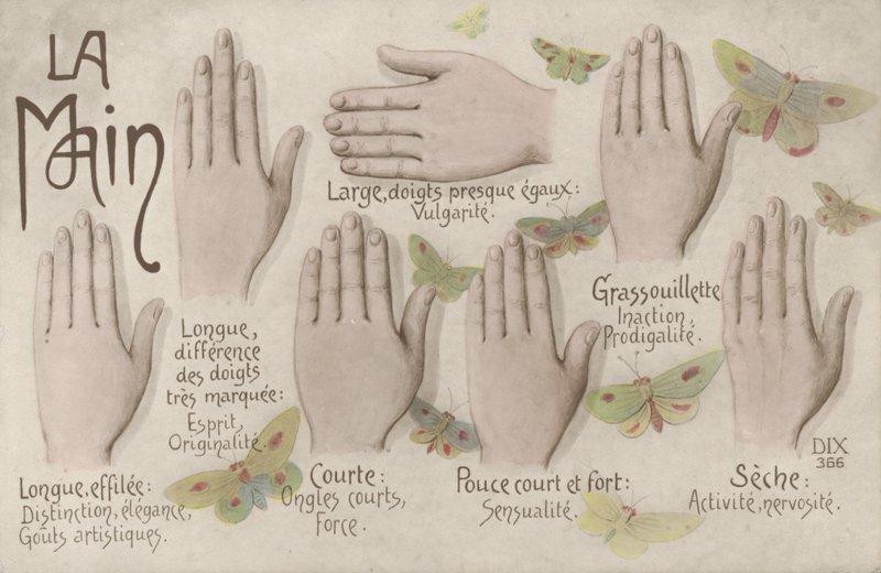 Käsi (väri litho) tekijältä French School