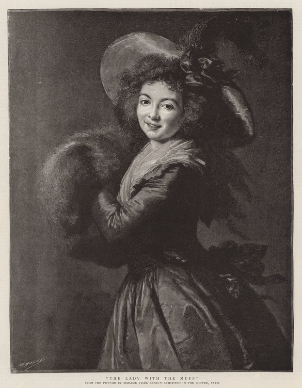 The Lady with the Muff (kaiverrus) tekijältä French School