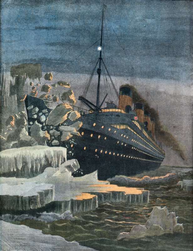 Titanic törmää jäävuoreen. tekijältä French School