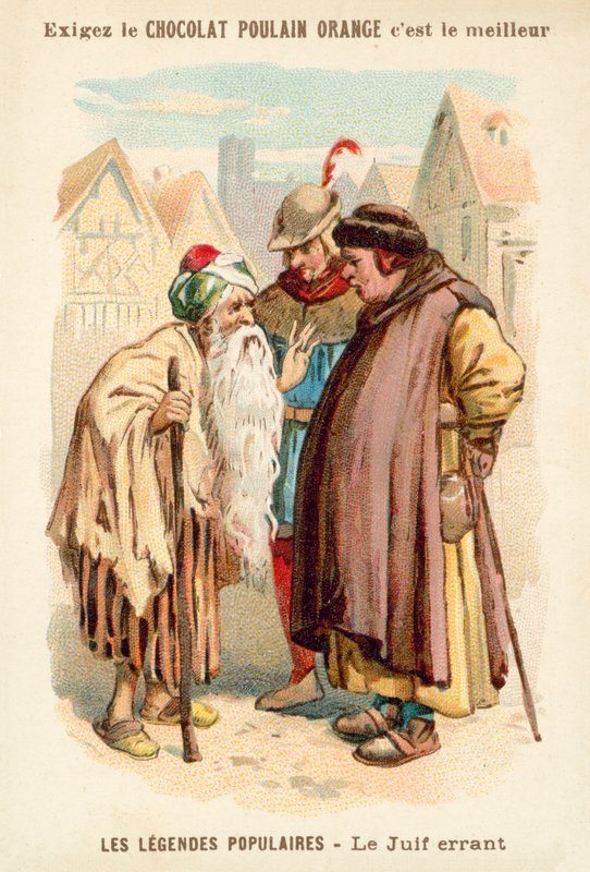 Vaeltava juutalainen (chromolitho) tekijältä French School