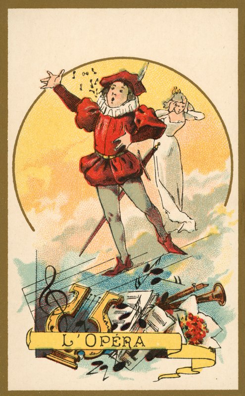 Ooppera (chromolitho) tekijältä French School