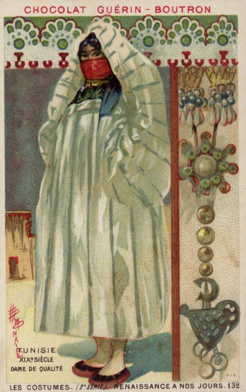 Tunisialainen herrasnainen, 1800-luku tekijältä French School