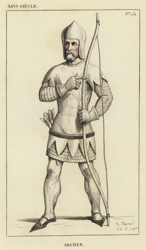 XIV Siecle, Archer (värillinen kaiverrus) tekijältä French School