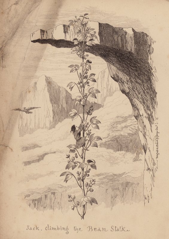 Jack and the Beanstalk (kaiverrus) tekijältä George (after) Cruikshank
