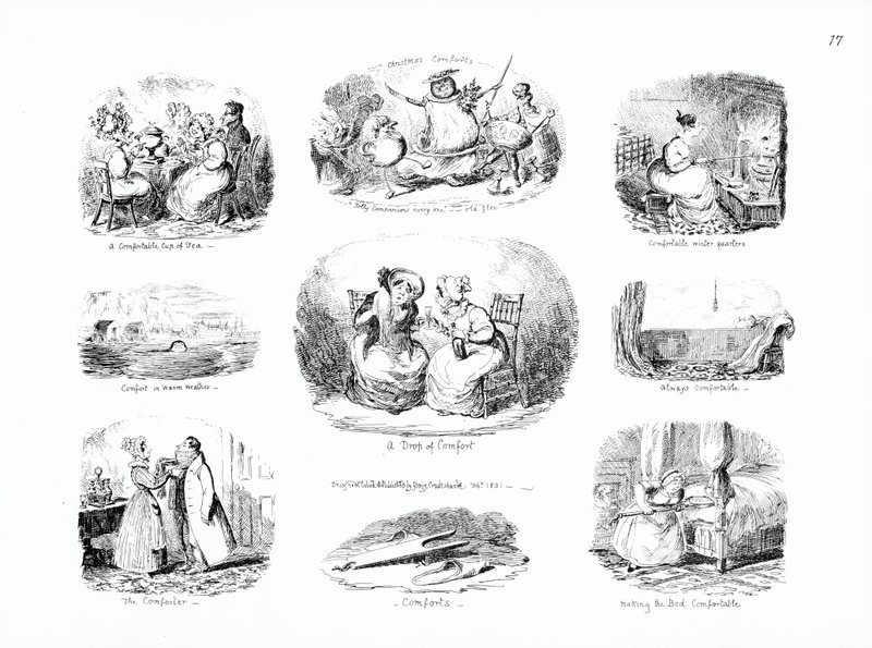 Mukavuus (kaiverrus) tekijältä George Cruikshank