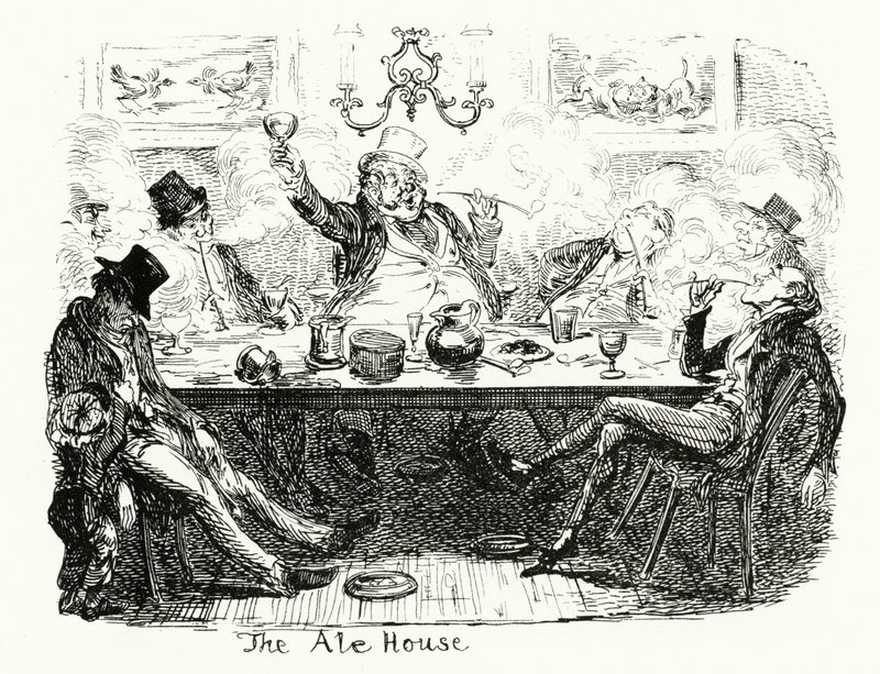 The Ale House (kaiverrus) tekijältä George Cruikshank