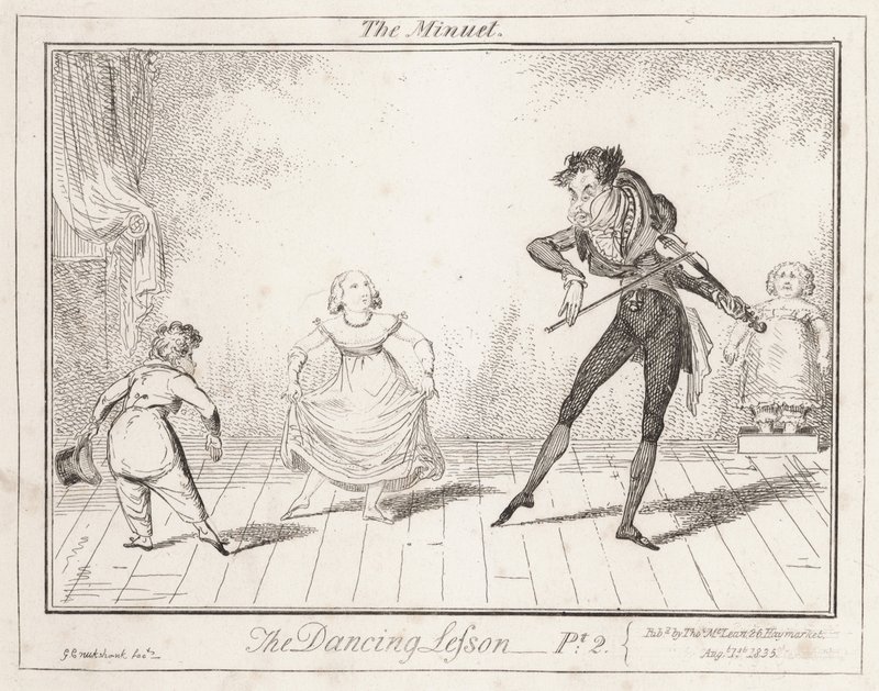 Tanssitunti: Menuetti tekijältä George Cruikshank