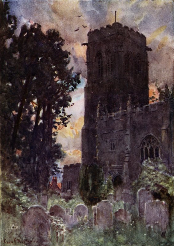 Liskeardin kirkko (väri litho) tekijältä George Franck Nicholls