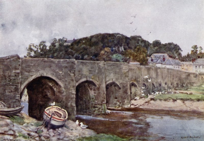 Wadebridge (väri litho) tekijältä George Franck Nicholls