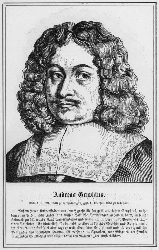Andreas Gryphius (kaiverrus) tekijältä German School