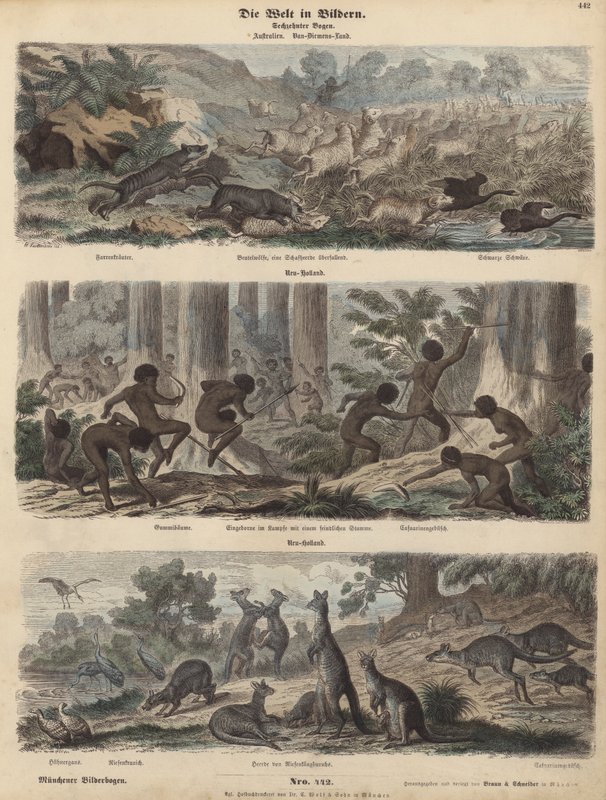 Australia (värillinen kaiverrus) tekijältä German School