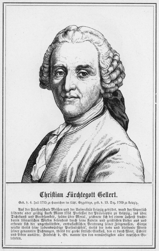 Christian Angstegott Gellert (kaiverrus) tekijältä German School