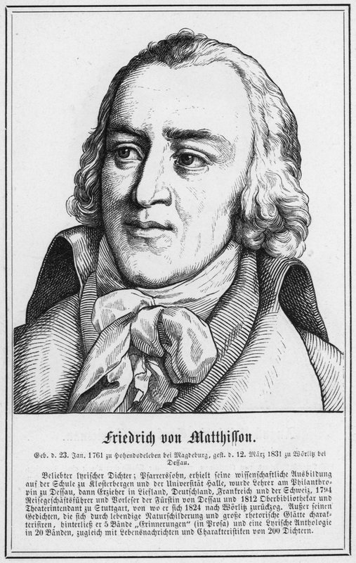 Friedrich von Matthisson (kaiverrus) tekijältä German School