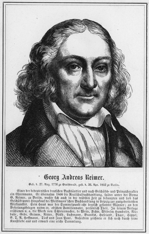 Georg Andreas Reimer (kaiverrus) tekijältä German School