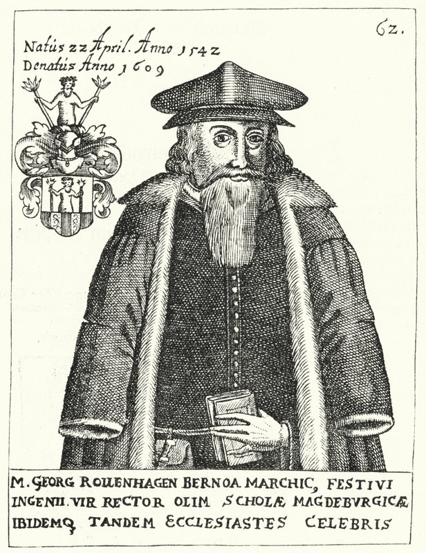 Georg Rollenhagen, saksalainen näytelmäkirjailija (kaiverrus) tekijältä German School