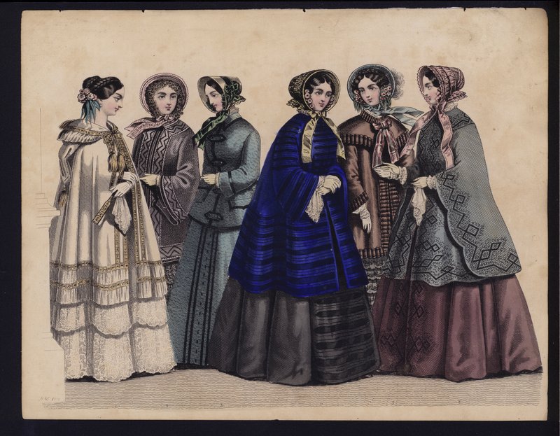 Saksalainen muotilevy, 1800-luvun puoliväli tekijältä German School