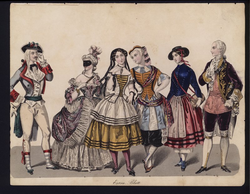 Saksalainen muotilevy, 1800-luvun puoliväli tekijältä German School