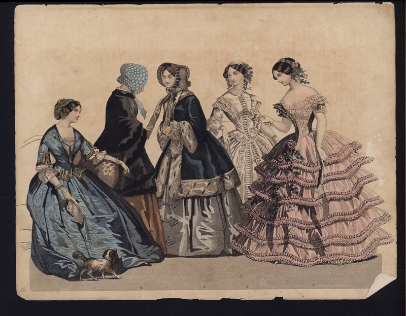 Saksalainen muotilevy, 1800-luvun puoliväli tekijältä German School
