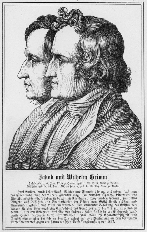 Jacob ja Wilhelm Grimm (kaiverrus) tekijältä German School