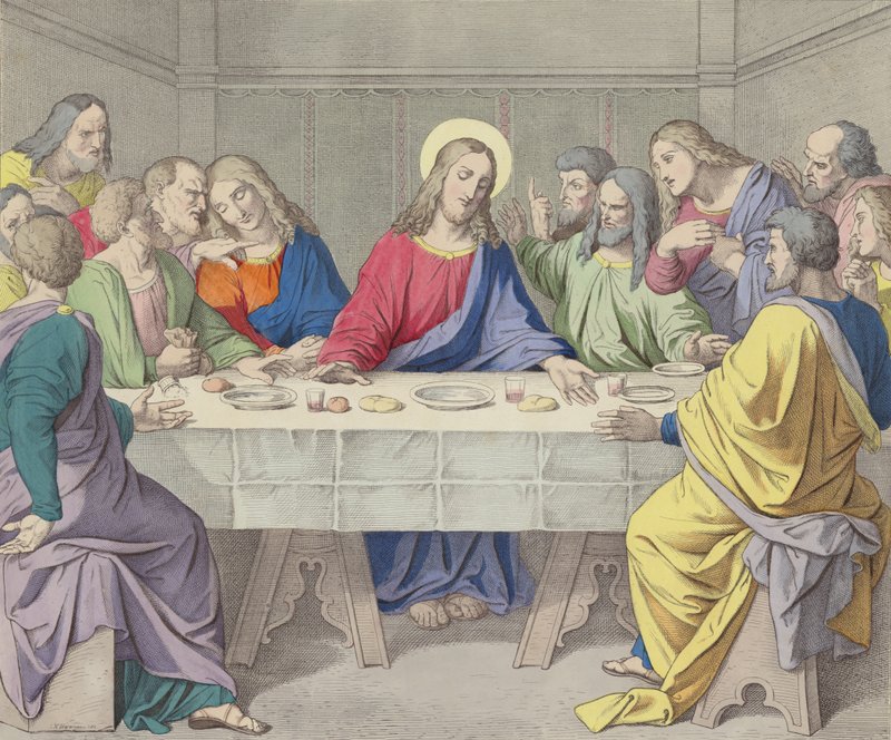 Jeesus perustaa pyhän eukaristian tekijältä German School
