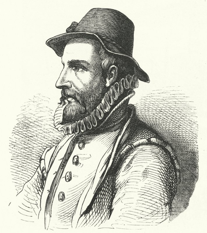 Johann Fischart, saksalainen kirjailija ja satiiri (kaiverrus) tekijältä German School