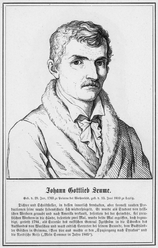 Johann Gottlieb Seume (kaiverrus) tekijältä German School