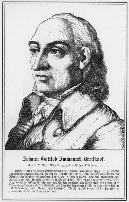 Johann Gottlob Immanuel Breitkopf (kaiverrus) tekijältä German School