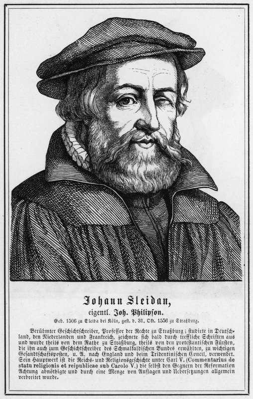 Johann Sleidan (kaiverrus) tekijältä German School