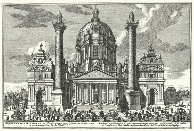 Karlskirche (St Charles Church), Wien (kaiverrus) tekijältä German School