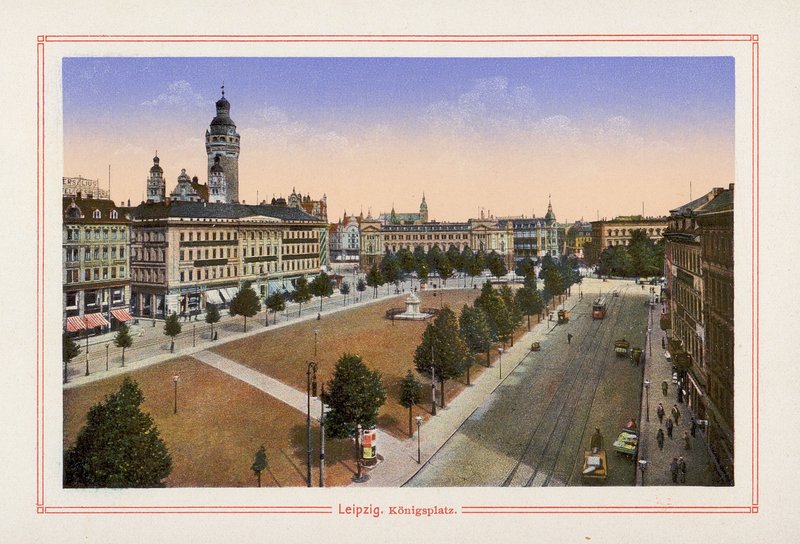 Leipzig, Konigsplatz (värilitro). tekijältä German School