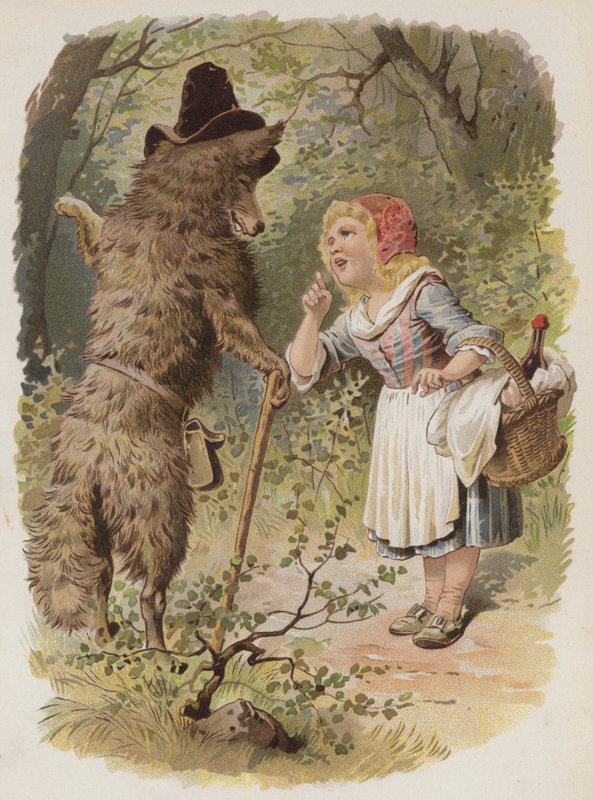 Punahilkka (chromolitho) tekijältä German School