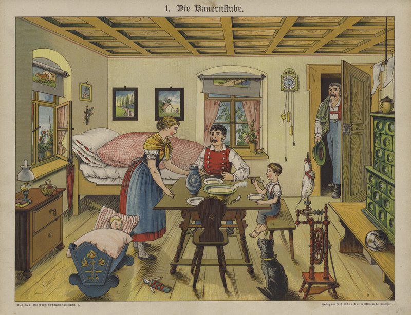 Olohuone (väri litho) tekijältä German School