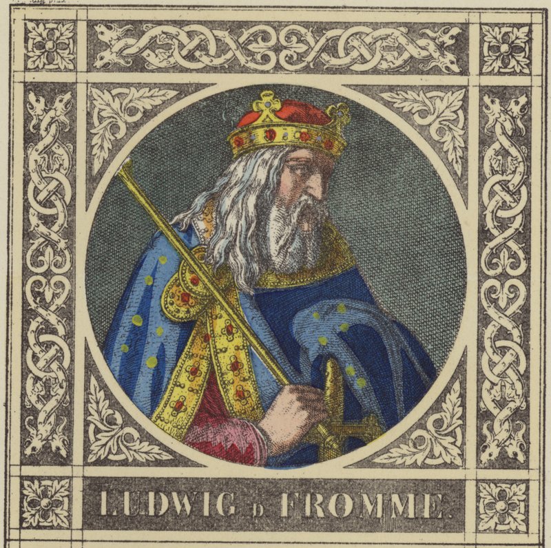Ludwig D Fromme, 814-840 (värillinen kaiverrus) tekijältä German School