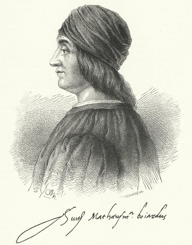 Matteo Maria Boiardo, italialainen renessanssirunoilija (kaiverrus) tekijältä German School