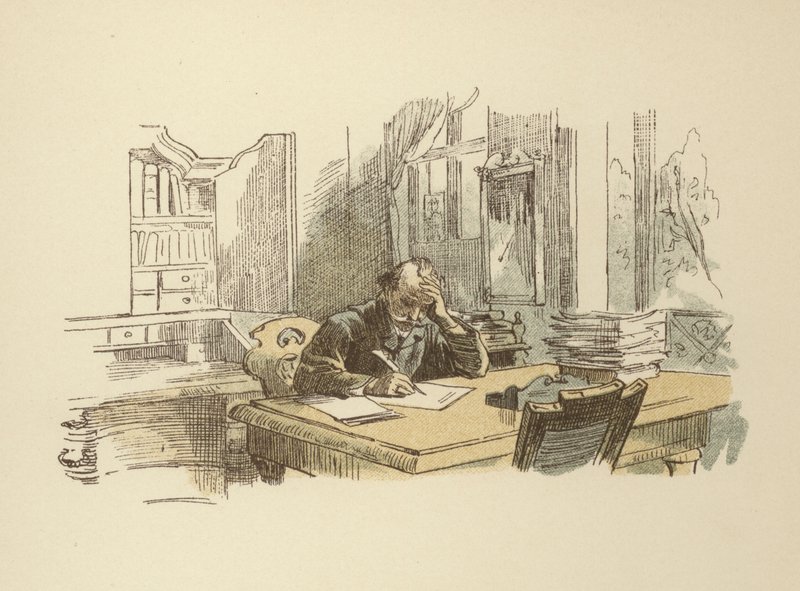 Runoilijakirjoitus (väri litho) tekijältä German School
