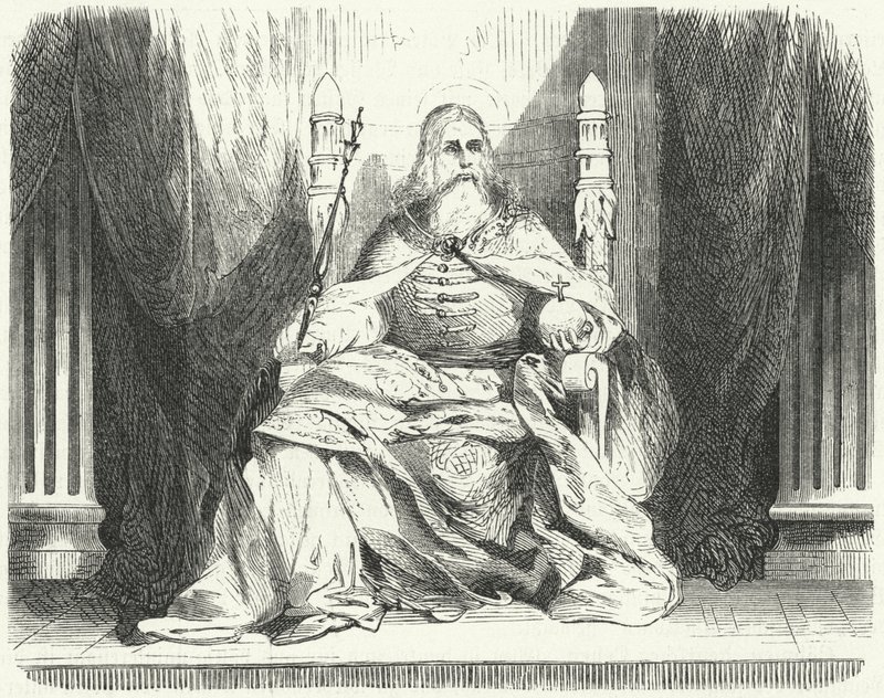 Stephen I, Unkarin kuningas (kaiverrus) tekijältä German School
