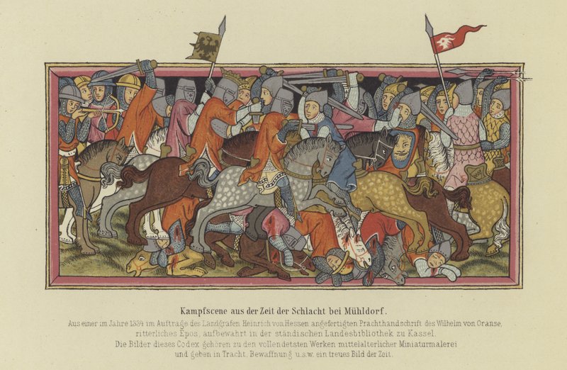 Muhldorfin taistelu, 1322 tekijältä German School