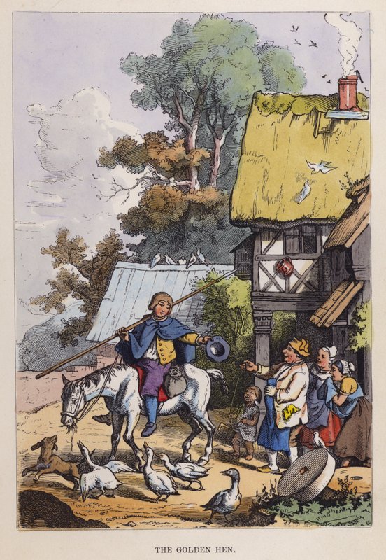 Kultainen kana (väri litho) tekijältä German School