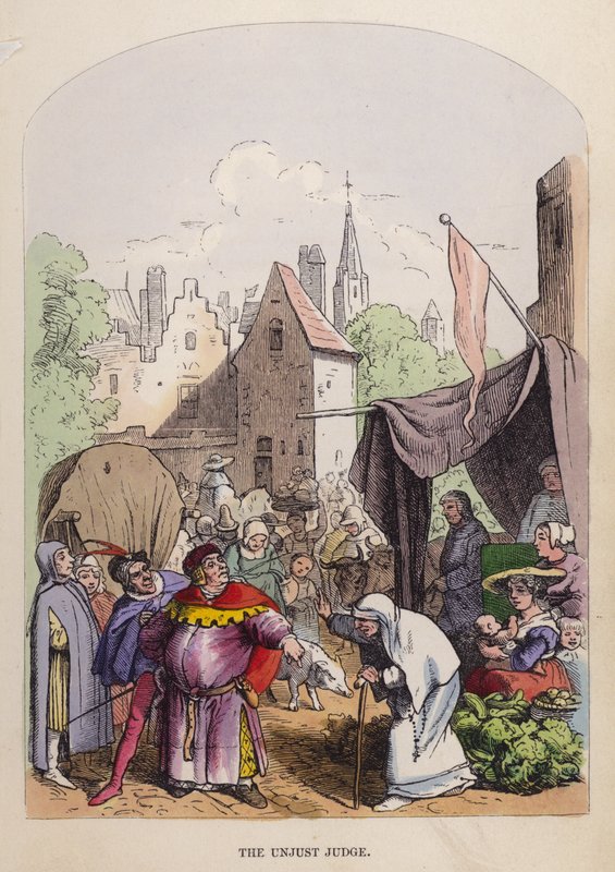 Epäoikeudenmukainen tuomari (väri litho) tekijältä German School