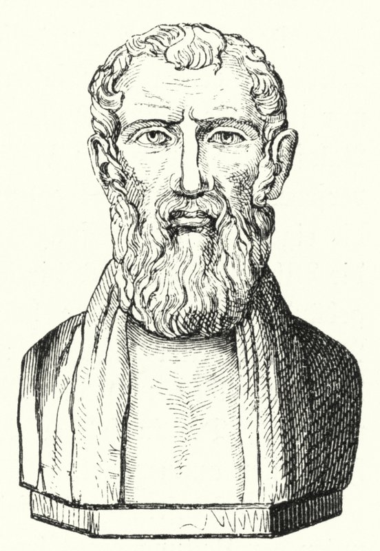 Zeno of Citium, antiikin kreikkalainen filosofi (kaiverrus) tekijältä German School