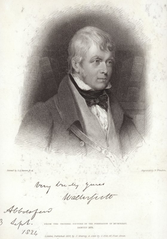 Sir Walter Scottin muotokuva tekijältä Gilbert Stuart Newton