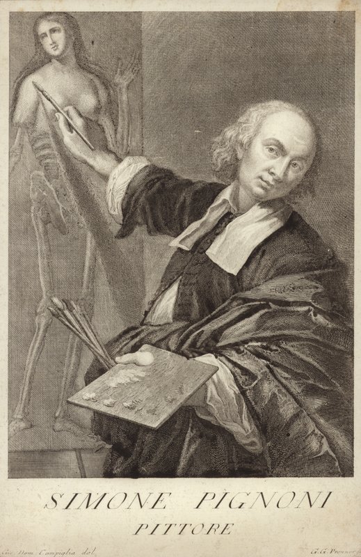 Simone Pignoni, italialainen taidemaalari tekijältä Giovanni Domenico Campiglia