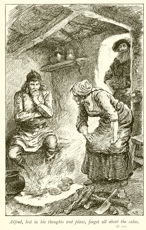 Alfred polttaa kakkuja tekijältä Gordon Frederick Browne
