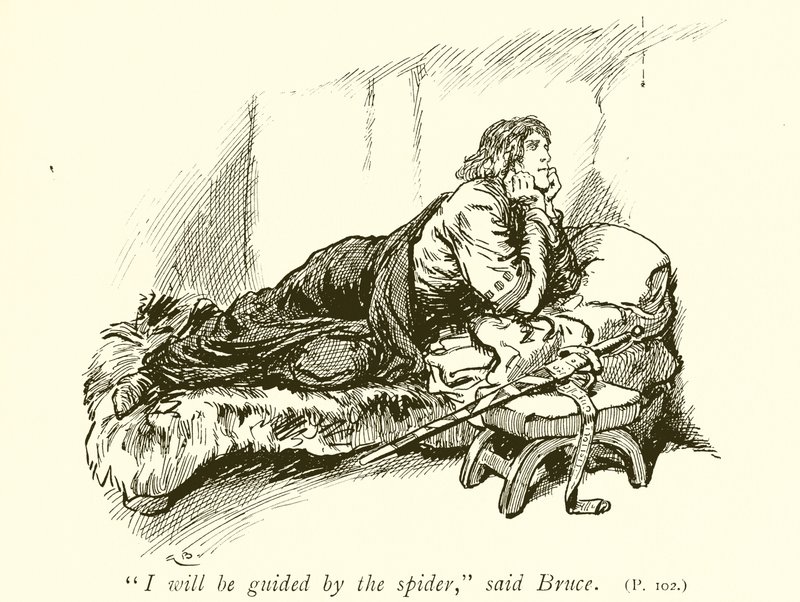Robert Bruce ja hämähäkki tekijältä Gordon Frederick Browne