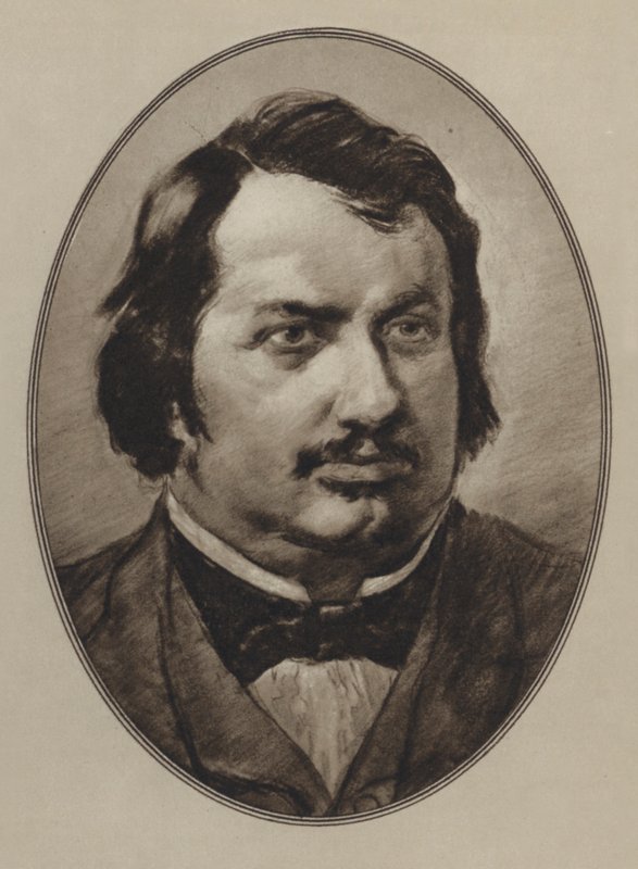 Honore De Balzac (litho) tekijältä Gordon Ross