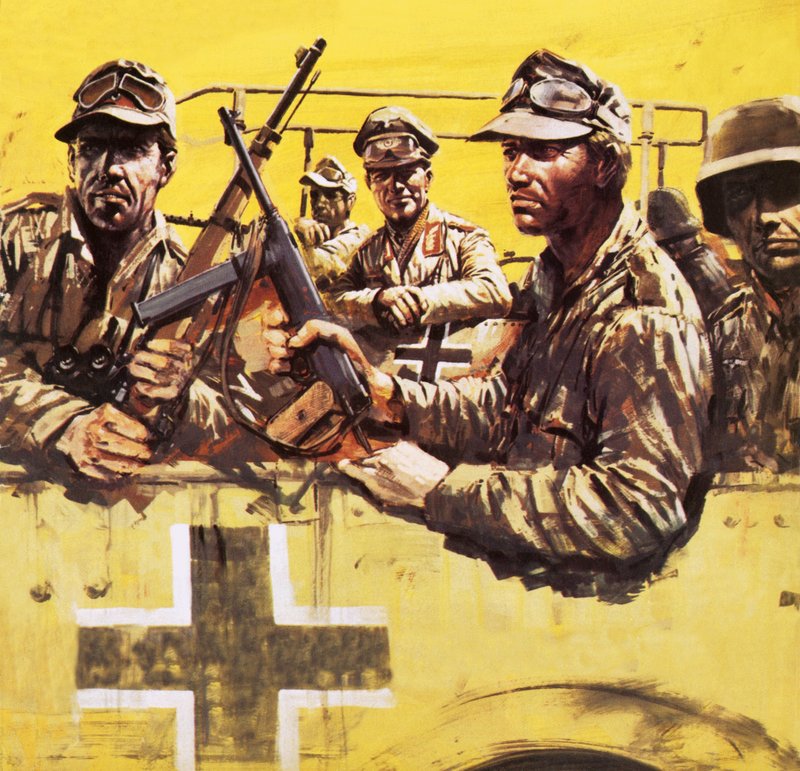 Kenraali Erwin Rommel ja muita saksalaisia sotilaita tekijältä Graham Coton