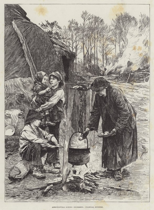 Agricultural Scenes, joulukuu, Charcoal Burners tekijältä Gunning King