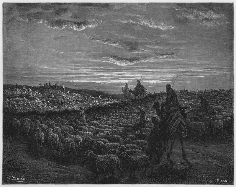 Gustave Doren Raamattu: Aabraham matkalla Kanaanin maahan. tekijältä Gustave Dore
