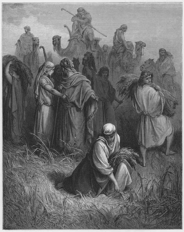 Gustave Dore Raamattu: Boas ja Ruth tekijältä Gustave Dore
